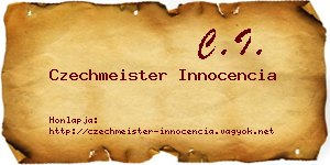 Czechmeister Innocencia névjegykártya